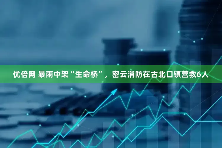 優(yōu)倍網(wǎng) 暴雨中架“生命橋”，密云消防在古北口鎮(zhèn)營救6人